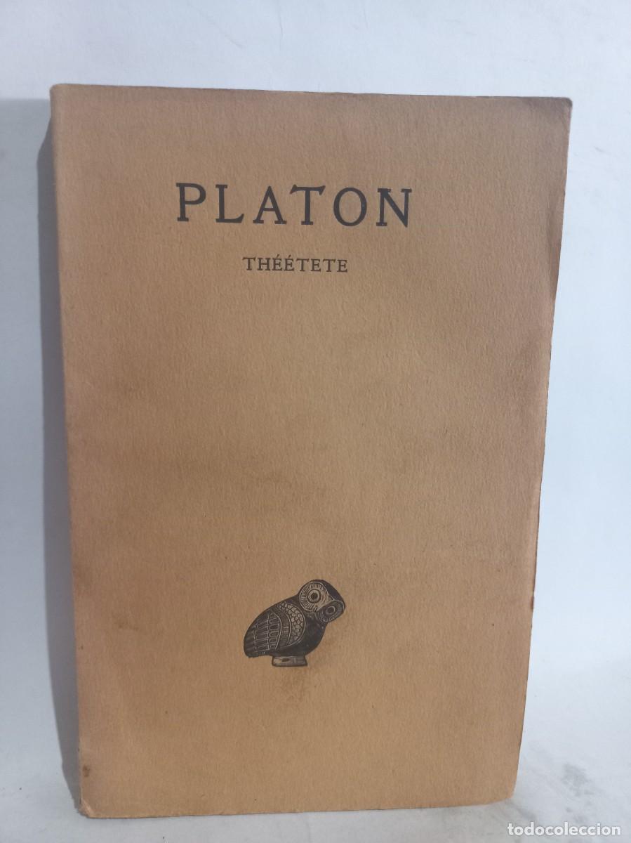 Libros antiguos: Plat&oacute;n - Th&eacute;&eacute;tete - 1924 - Foto 1