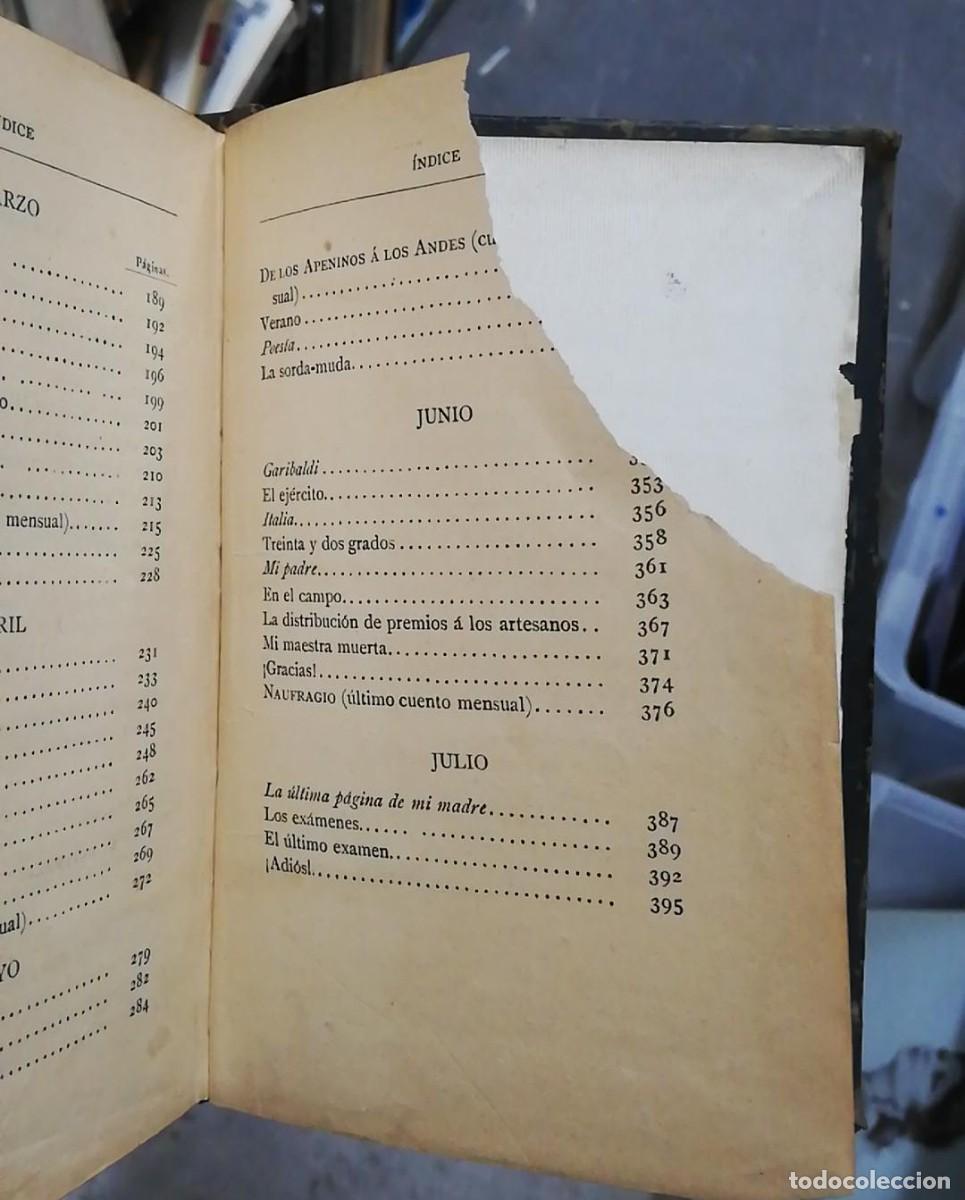 Libros antiguos: 1887. CORAZON. DIARIO DE UN NI&Ntilde;O. AMICIS - Foto 3
