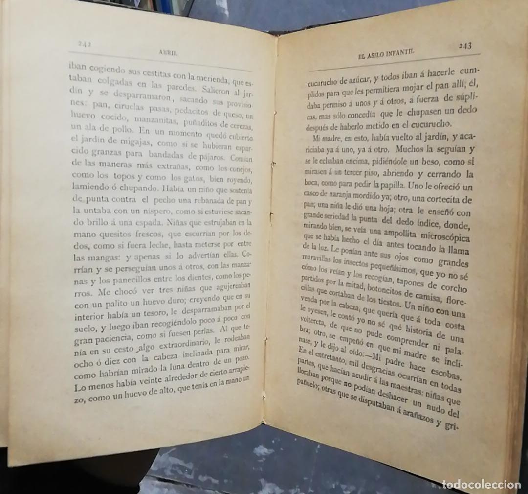 Libros antiguos: 1887. CORAZON. DIARIO DE UN NI&Ntilde;O. AMICIS - Foto 4