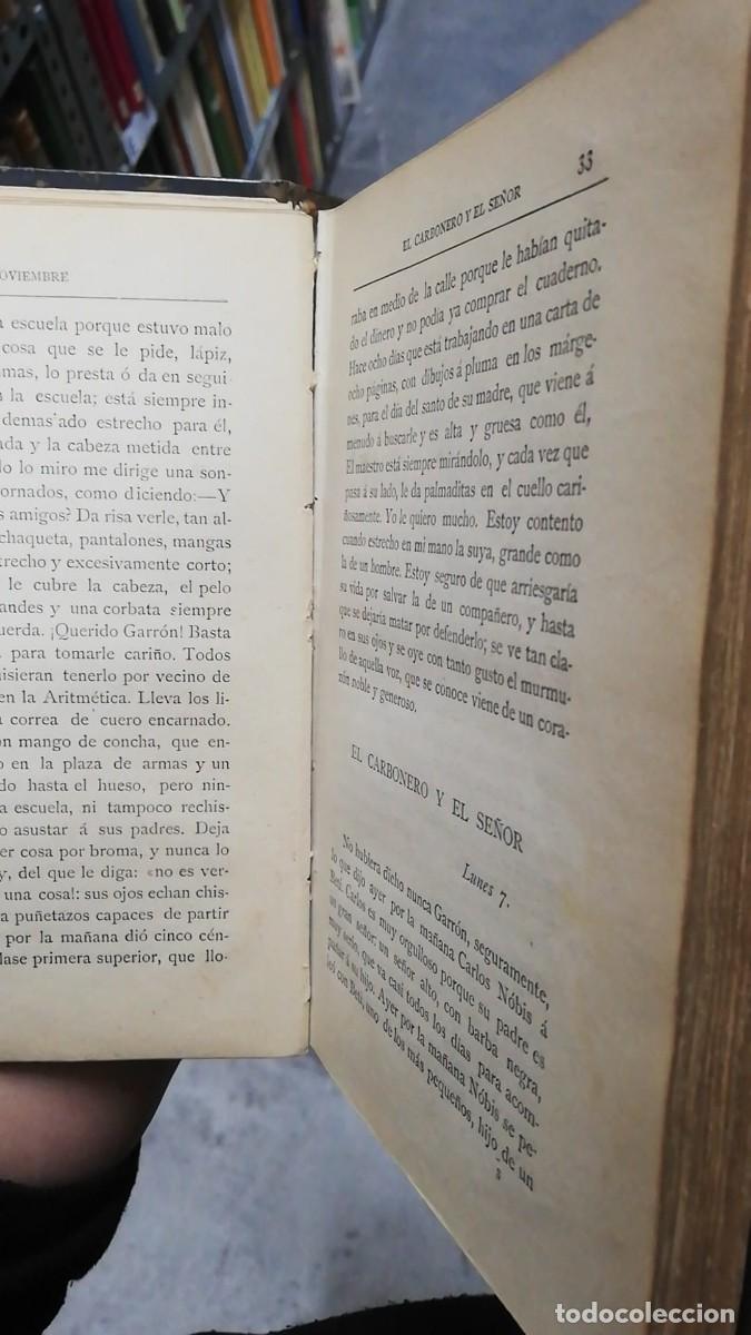 Libros antiguos: 1887. CORAZON. DIARIO DE UN NI&Ntilde;O. AMICIS - Foto 5