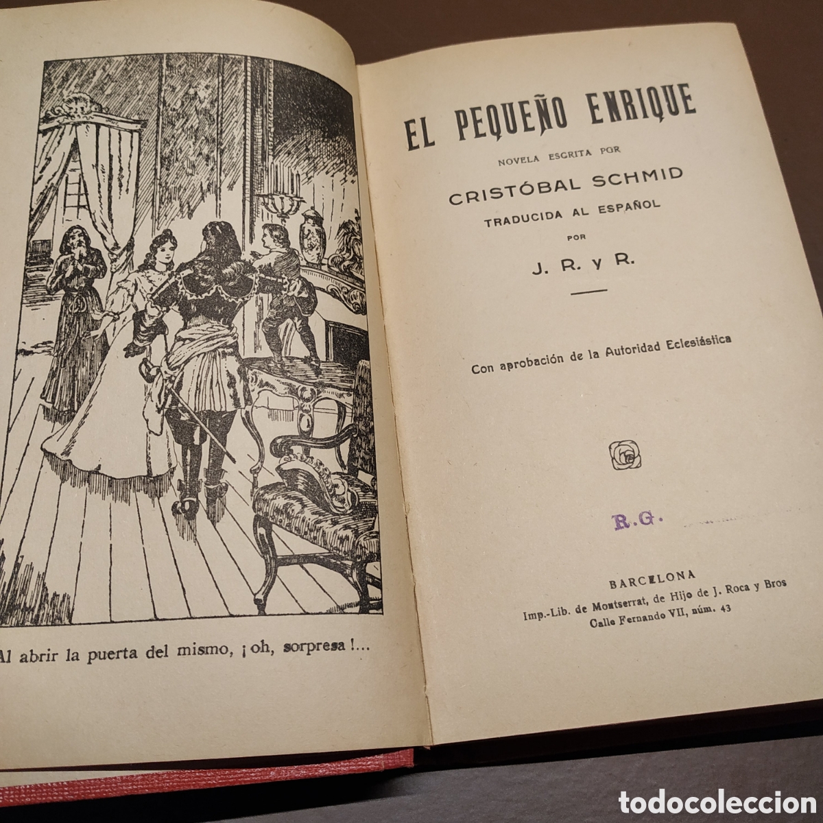 Libros antiguos: El peque&ntilde;o Enrique. Crist&oacute;bal Schmid - Foto 3