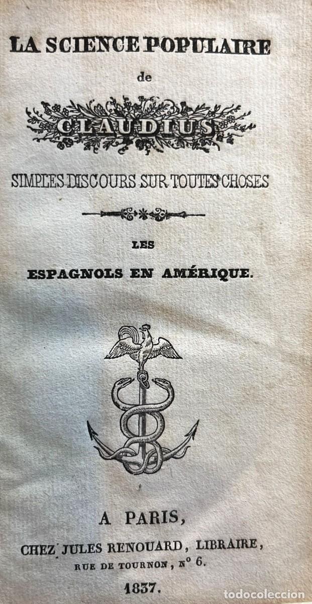 Libros antiguos: CLAUDIUS. Les Espagnols en Am&eacute;rique.