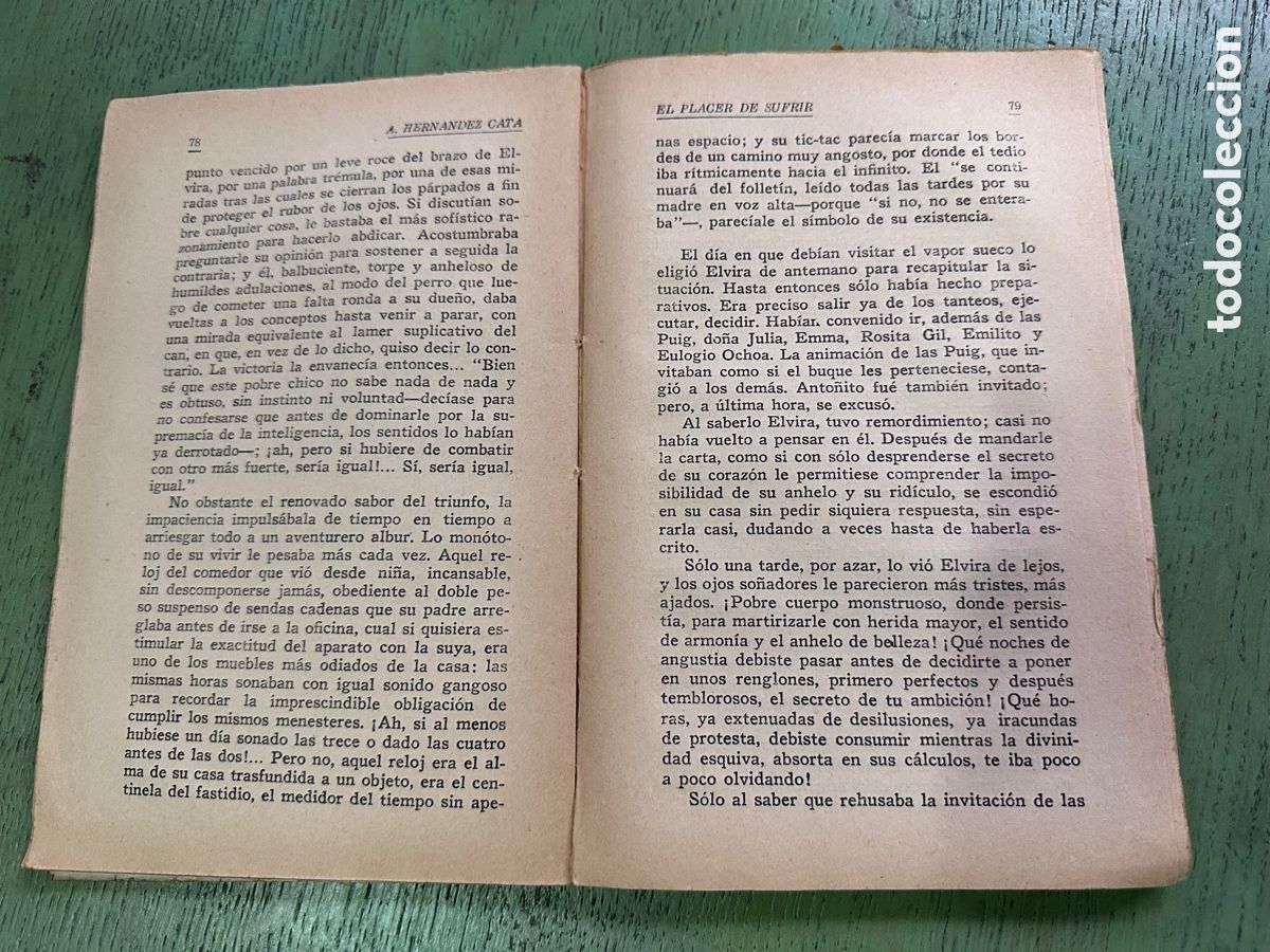 Libros antiguos: EL PLACER DE SUFRIR / A HERNANDEZ CAT&Aacute; - 1929 - Foto 6