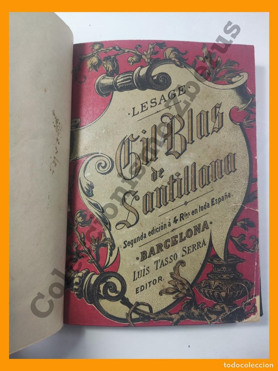 Libros antiguos: Historia de Gil Blas de Santillana - Lesage - Foto 3