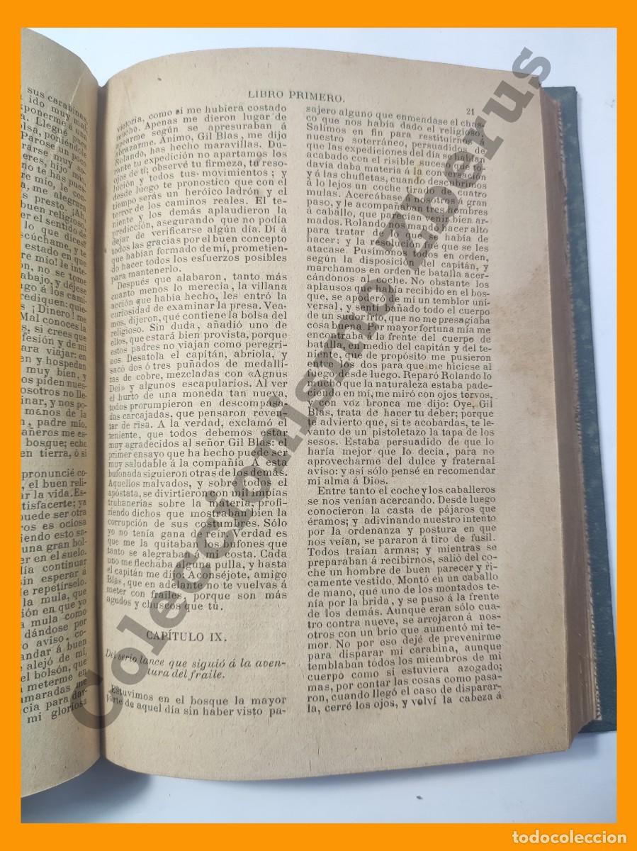Libros antiguos: Historia de Gil Blas de Santillana - Lesage - Foto 5