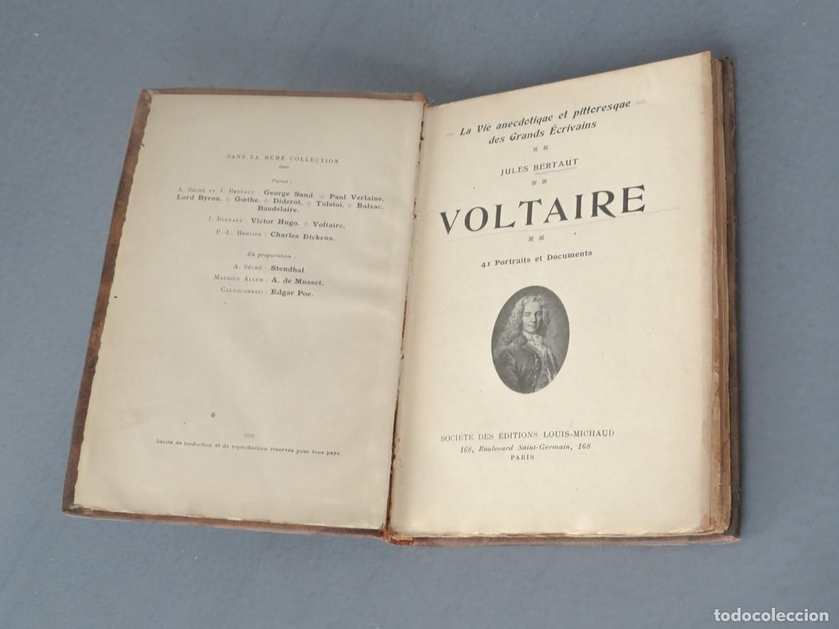 Libros antiguos: VOLTAIRE. 41 PORTRAITS ET DOCUMENTS. JULES BERTAUT. PARIS - Foto 1