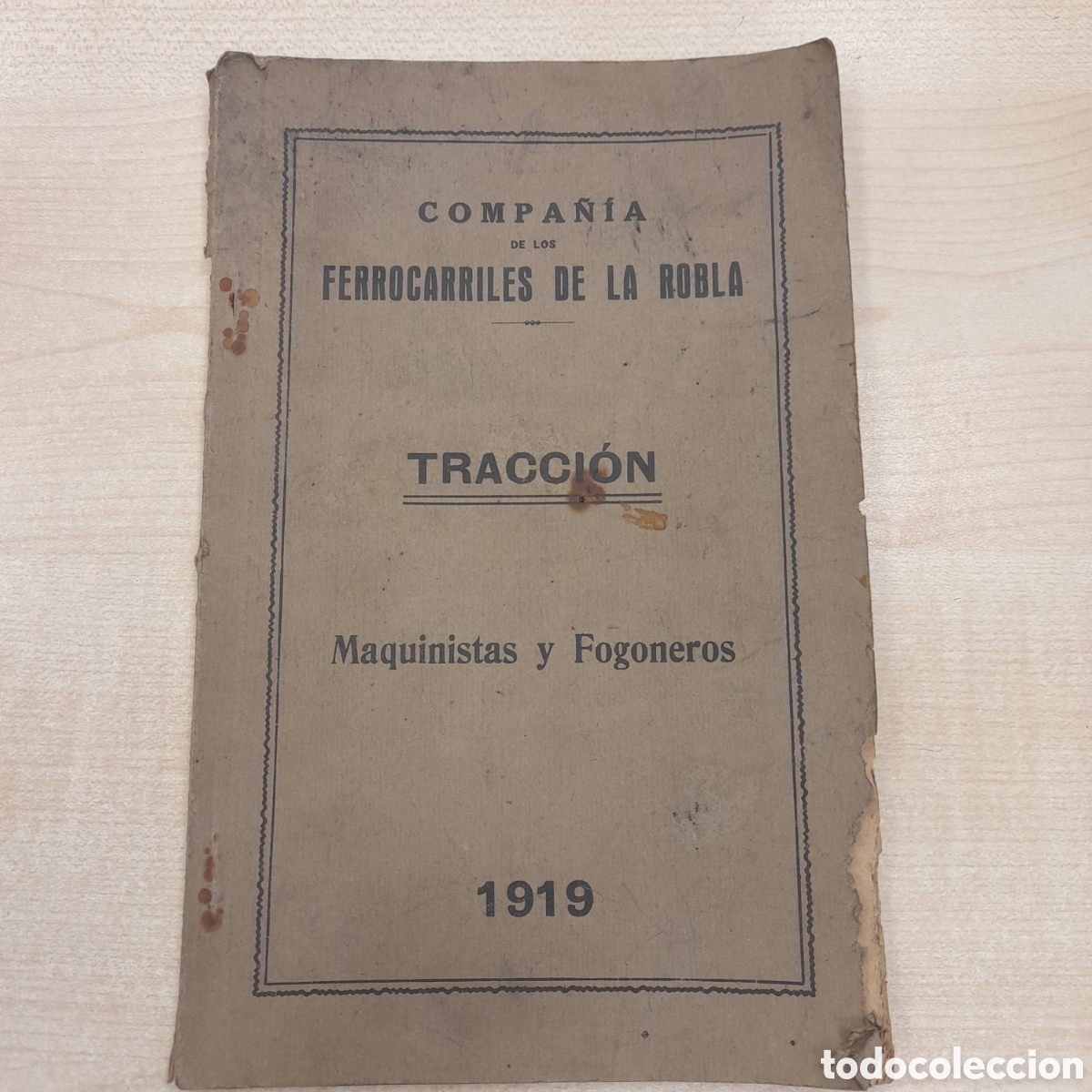 Libros antiguos: Compa&ntilde;&iacute;a de los ferrocarriles de la Robla. Tracci&oacute;n - Foto 1