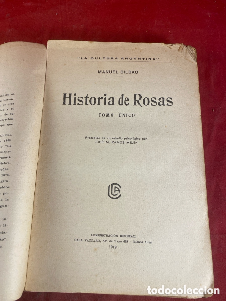 Libros antiguos: HISTORIA DE ROSAS 1919 - Foto 2