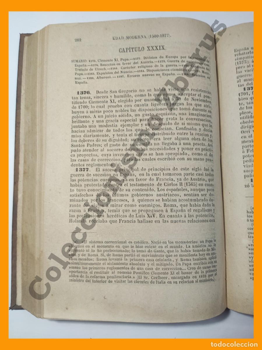 Libros antiguos: Compendio de Historia Eclesiastica General. Tomo 2&ordm; - Francisco de Asis Aguilar - Foto 4