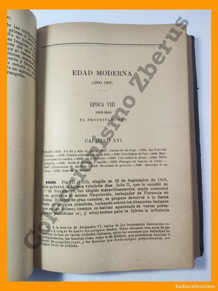 Libros antiguos: Compendio de Historia Eclesiastica General. Tomo 2&ordm; - Francisco de Asis Aguilar - Foto 4
