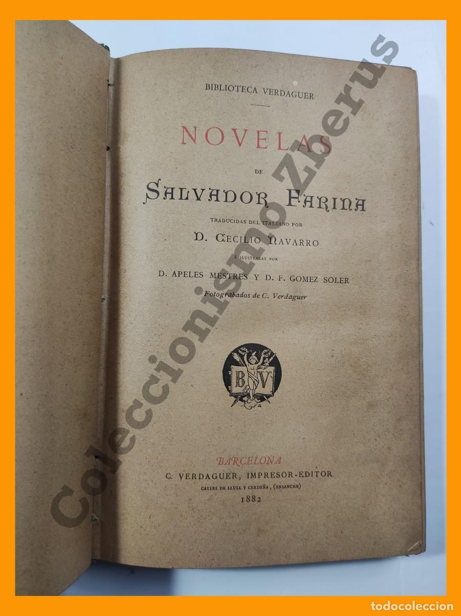 Libros antiguos: Novelas - Salvador Farina - Foto 3