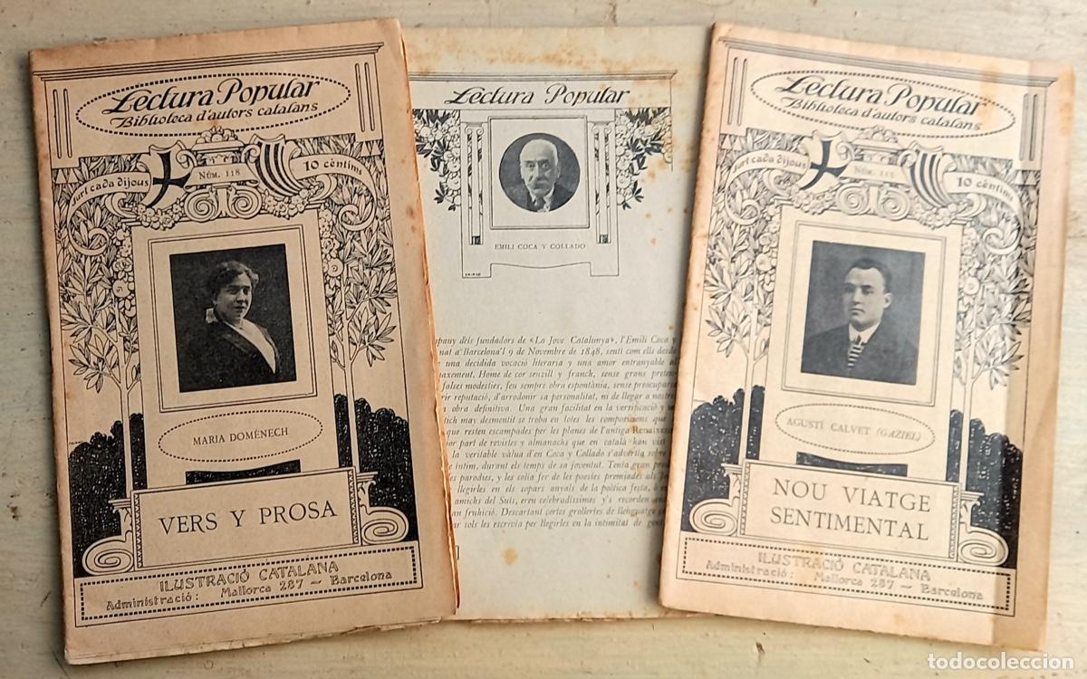 Livres anciens: Tres op&uacute;sculos de la Biblioteca d'Autors Catalans circa 1915