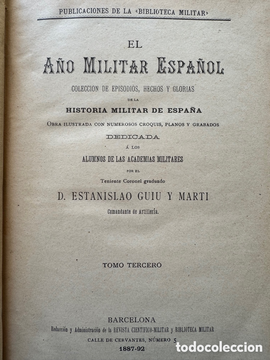 Libros antiguos: El a&ntilde;o Militar Espa&ntilde;ol (Tres tomos) - Foto 5