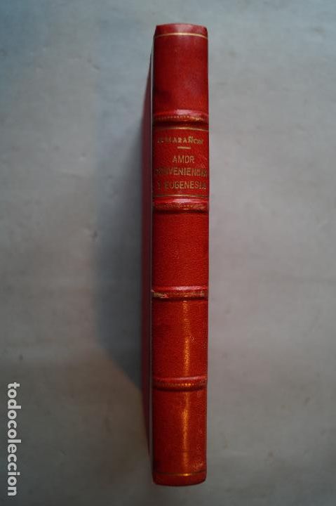 Libros antiguos: AMOR, CONVENIENCIA Y EUGENESIA. GREGORIO MARA&Ntilde;ON. 1931 - Foto 1