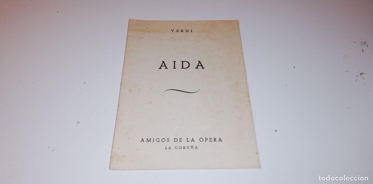 Libros antiguos: AIDA VERDI-AMIGOS DE LA OPERA- LIBRO VINTAGE - Foto 1