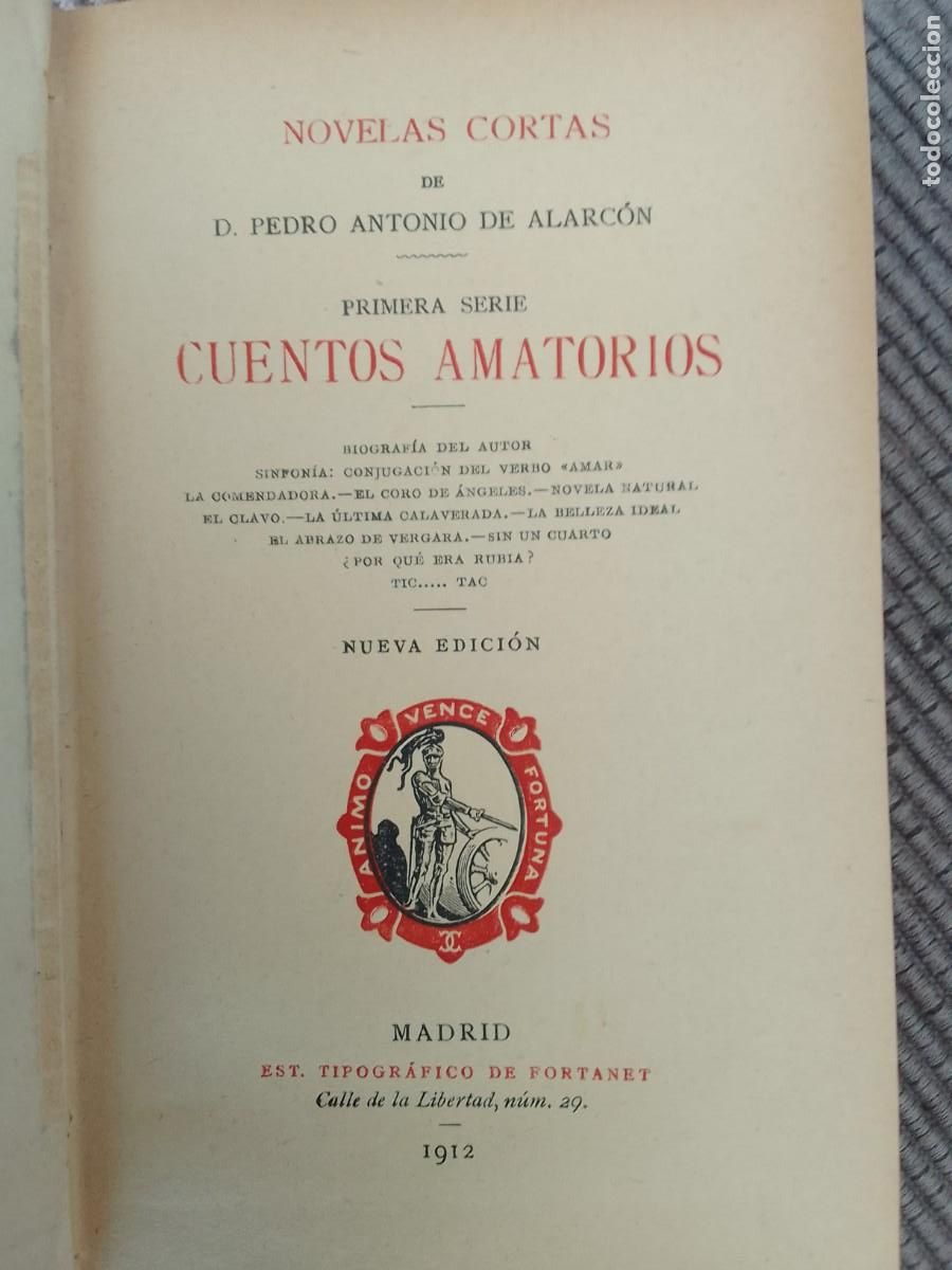 Libros antiguos: PEDRO ANTONIO DE ALARCON. CUENTOS AMATORIOS. 1912. - Foto 2
