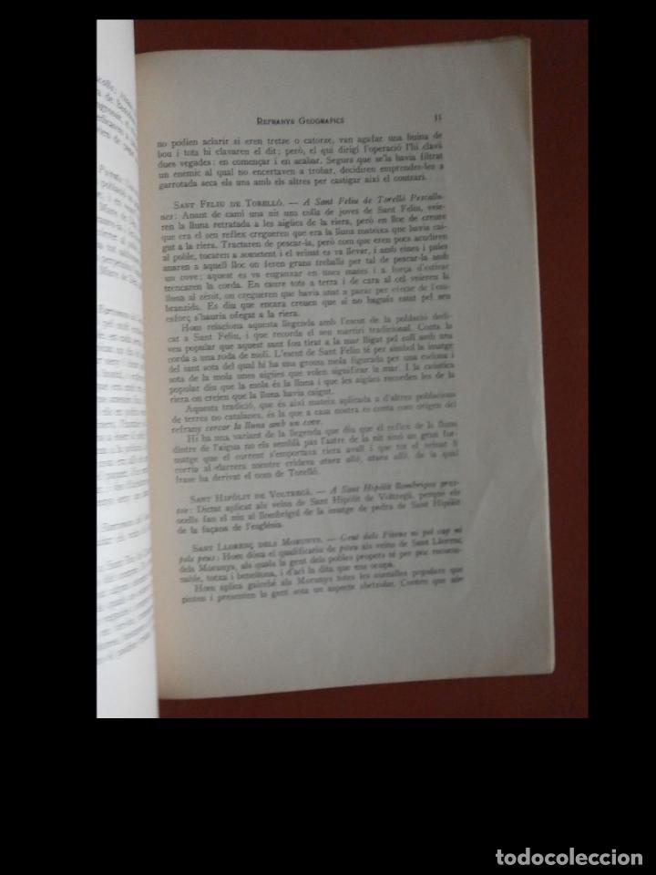 Libros antiguos: Refranys geogr&agrave;fics. Joan Amades - Foto 4