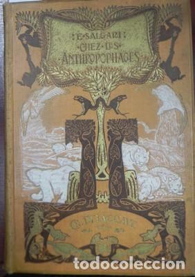 Libros antiguos: Chez les anthropophages-E. SALGARI - SALGARI, E. - Foto 1