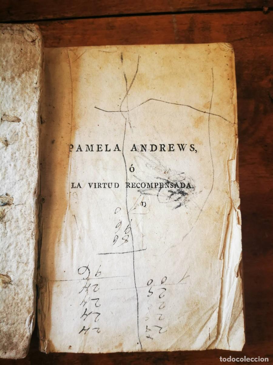 Libros antiguos: RICHARDSON, Thomas. Pamela Andrews o La virtud recompensada - Foto 1