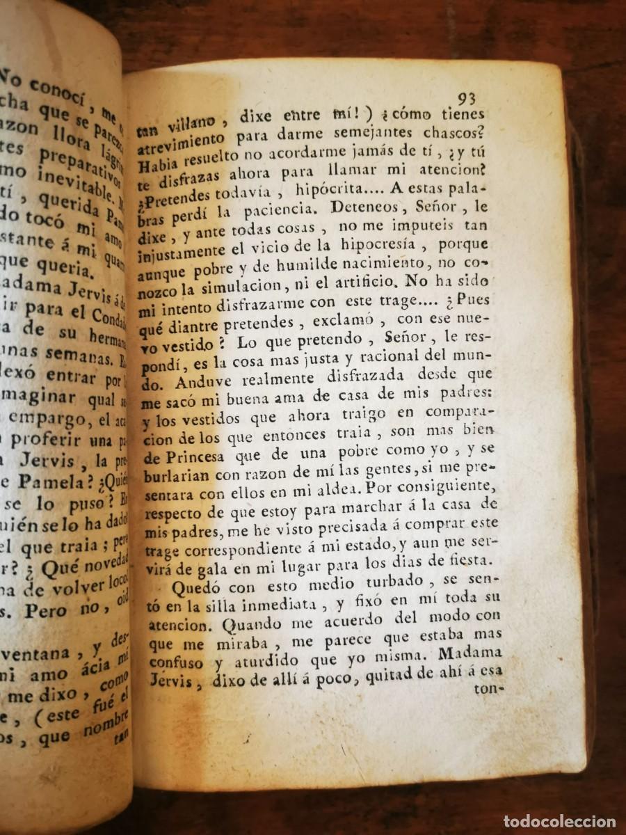 Libros antiguos: RICHARDSON, Thomas. Pamela Andrews o La virtud recompensada - Foto 4