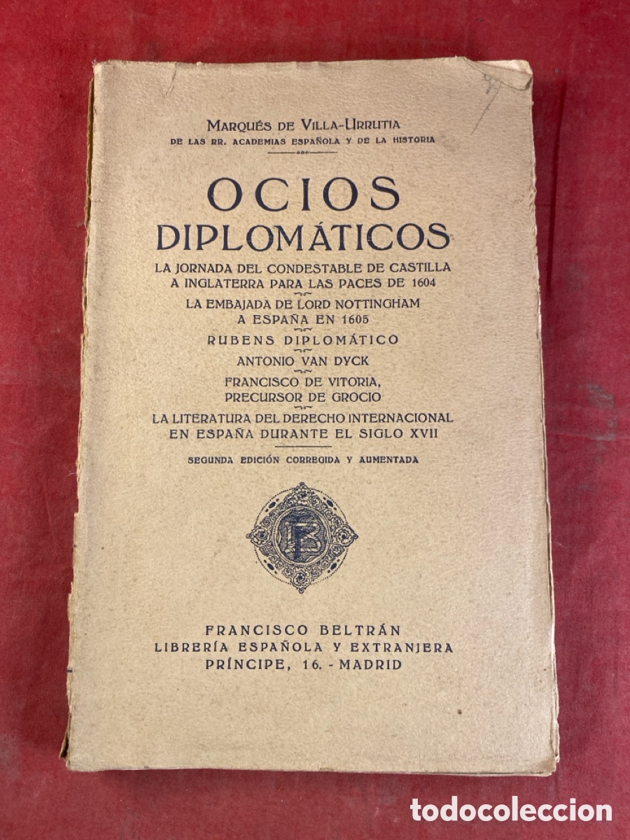 Libros antiguos: OCIOS DIPLOM&Aacute;TICOS 1927 - Foto 1