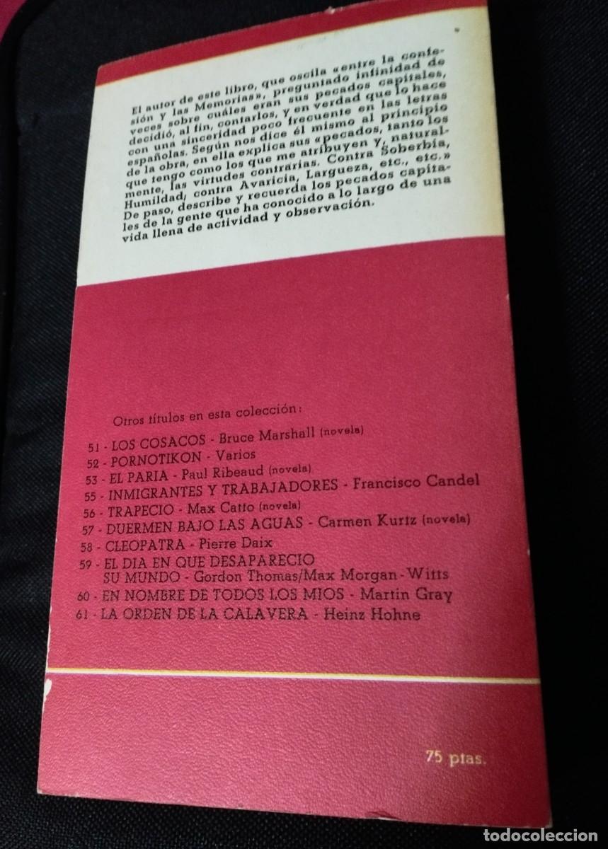 Libros antiguos: Libro Mis Pecados Capitales Primera edici&oacute;n de 1977 - Foto 4