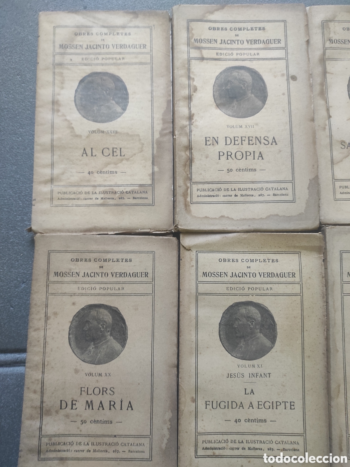 Libros antiguos: 14 Llibres OBRES COMPLETES JACINTO VERDAGUER - Foto 2