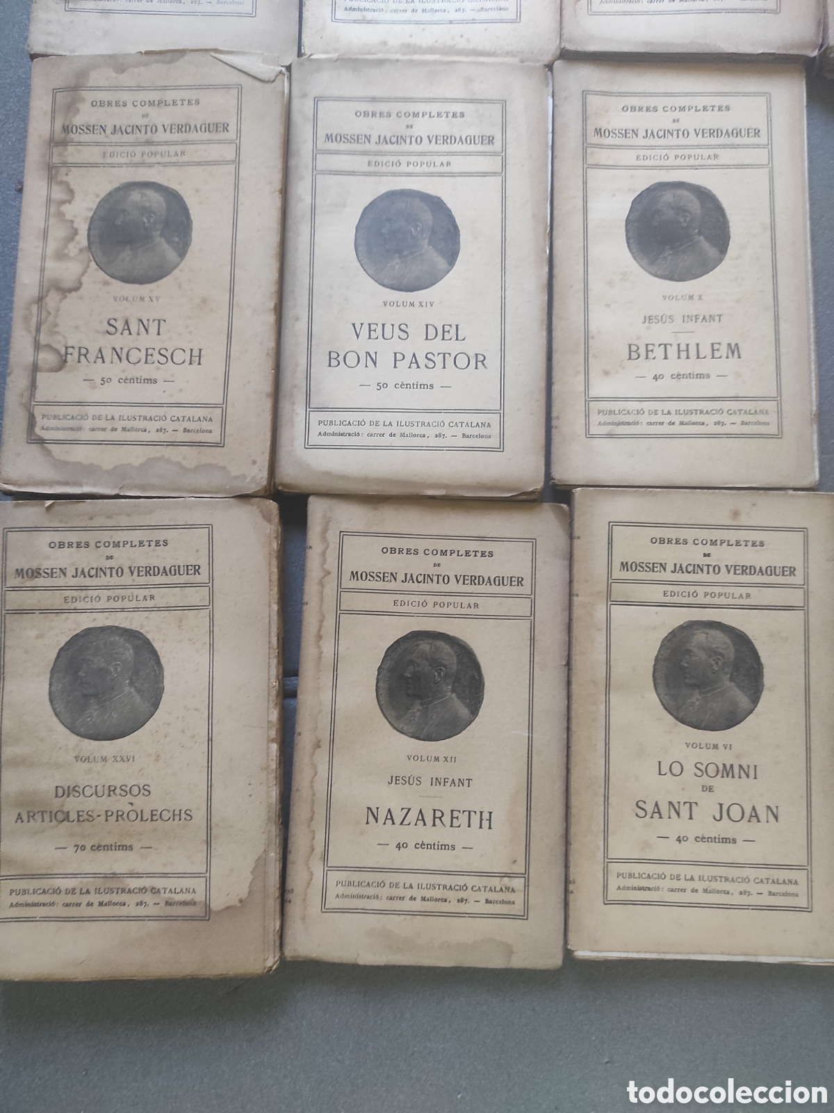 Libros antiguos: 14 Llibres OBRES COMPLETES JACINTO VERDAGUER - Foto 4