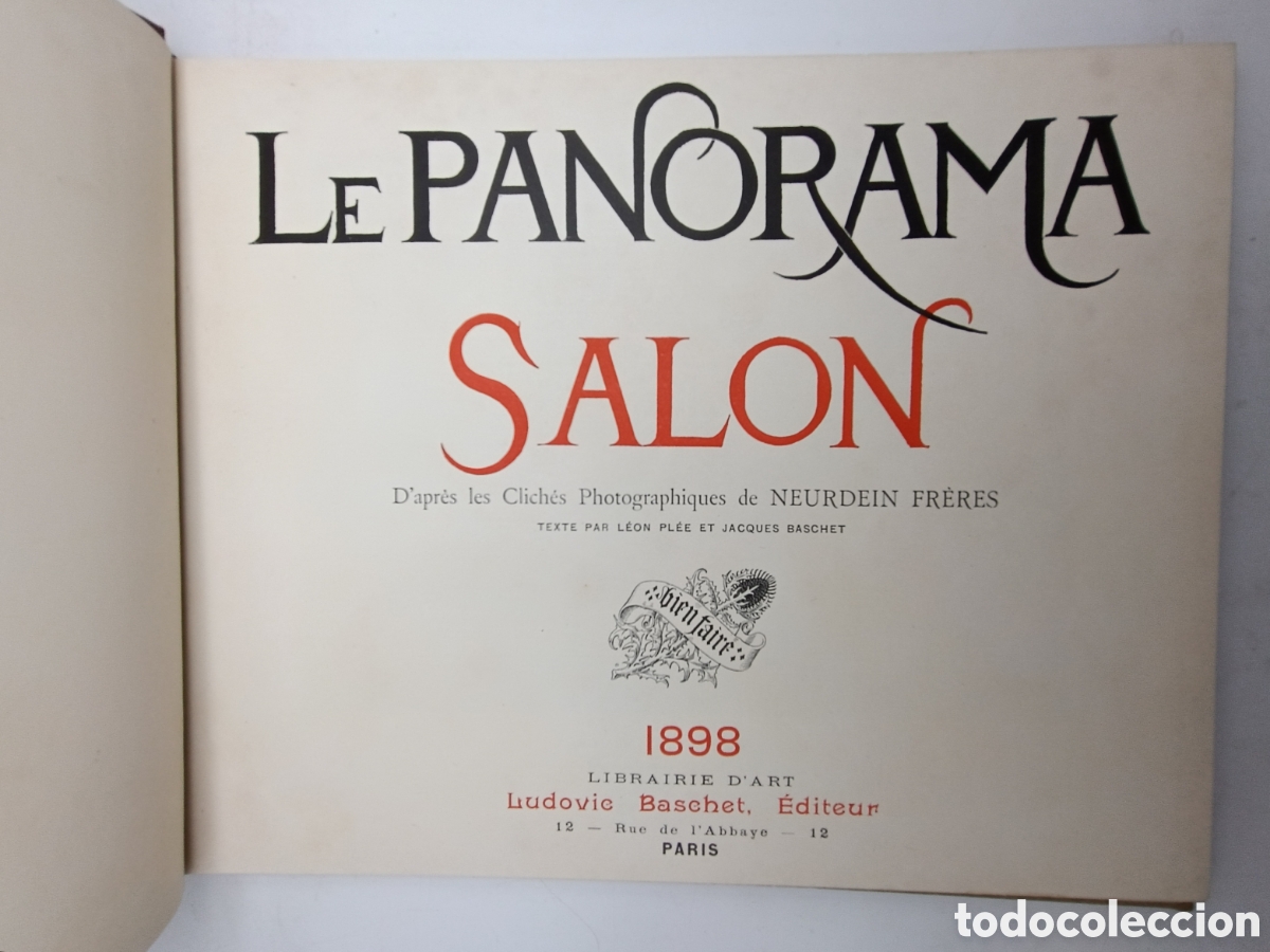 Libros antiguos: Le panorama Sal&oacute;n 1898 - Foto 2