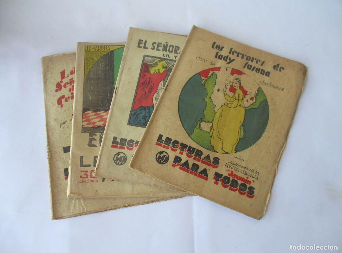 Libros antiguos: CUATRO NOVELAS: LECTURAS PARA TODOS - Foto 1