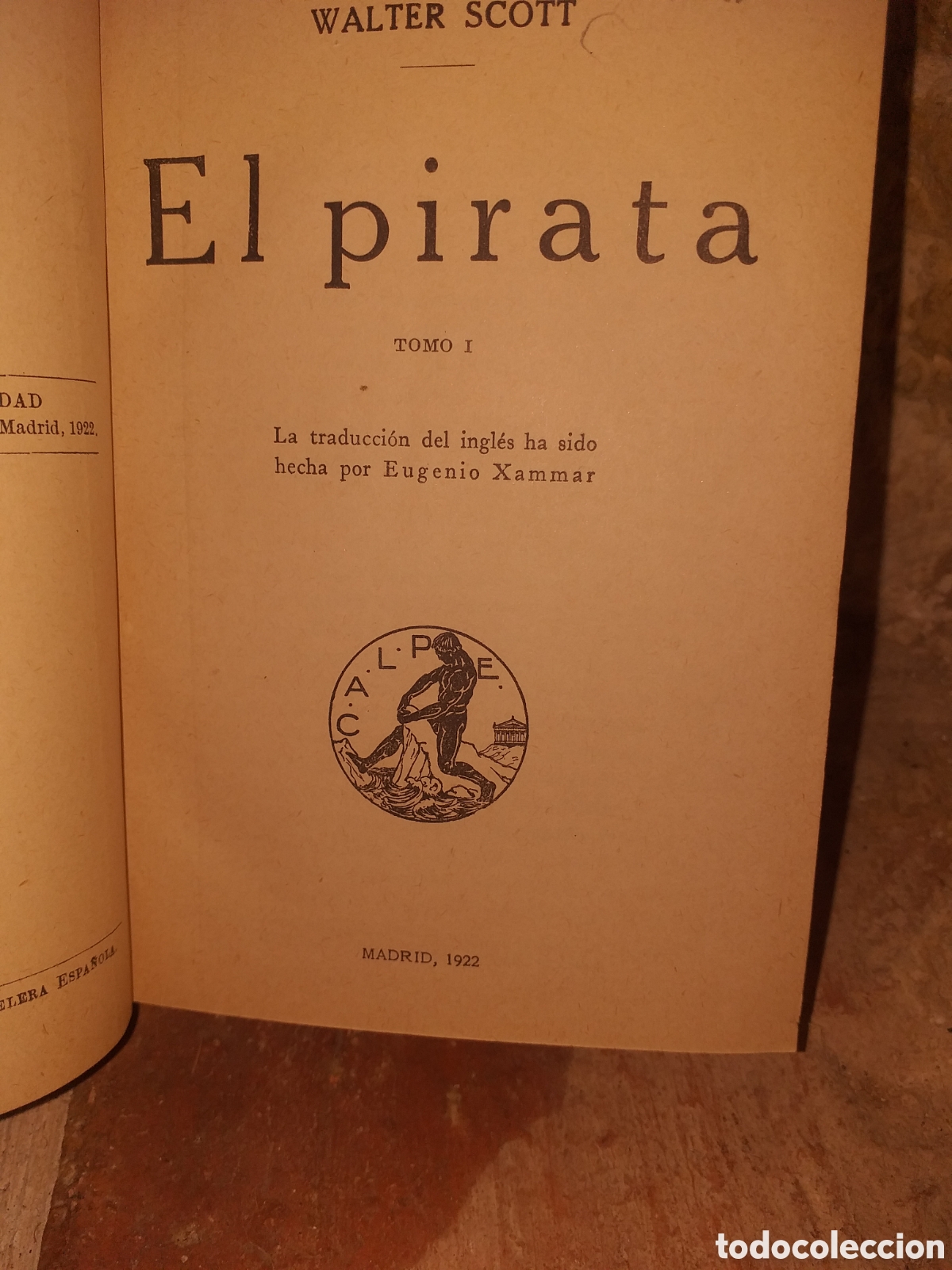 Libros antiguos: El pirata (walter scott )1922 - Foto 2