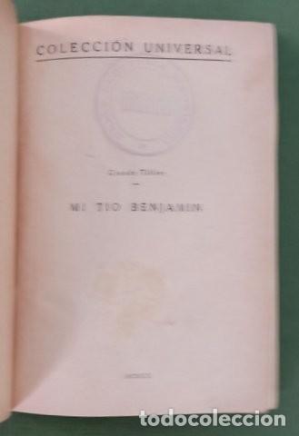 Libros antiguos: TILLIER, Claude: Mi t&iacute;o Benjam&iacute;n. 1920 - Foto 2