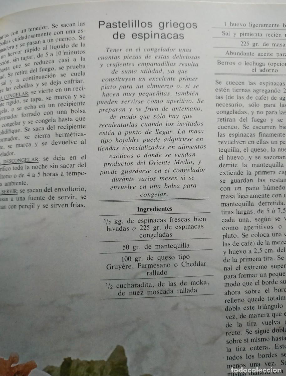 Libros antiguos: LIBRO DE RECETAS COCINAR Y CONGELAR - Foto 3