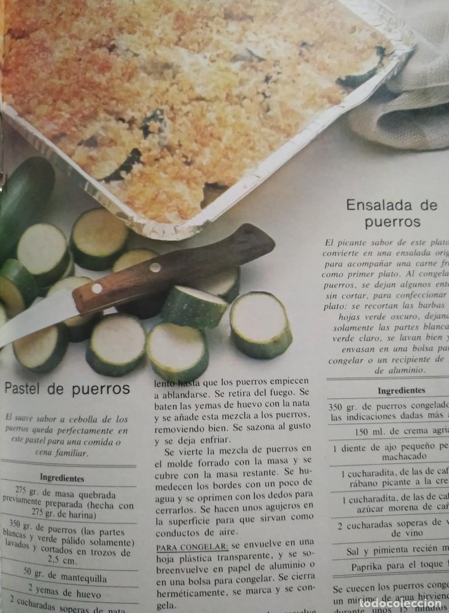 Libros antiguos: LIBRO DE RECETAS COCINAR Y CONGELAR - Foto 5
