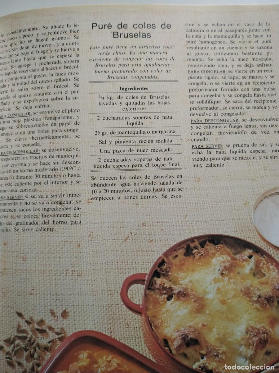 Libros antiguos: LIBRO DE RECETAS COCINAR Y CONGELAR - Foto 6