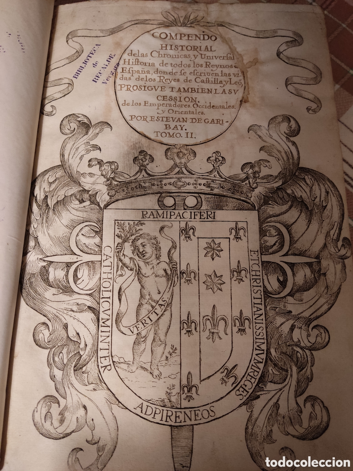 Libros antiguos: Tomo ii compendo historial esteban de garibay - Foto 1