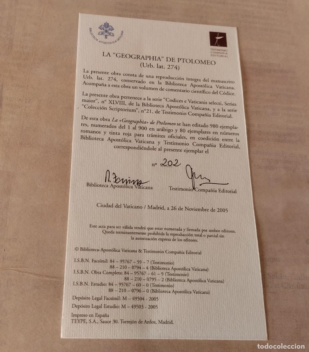 Libros antiguos: LA GEOGRAPHIA DE PTOLOMEO - Foto 2