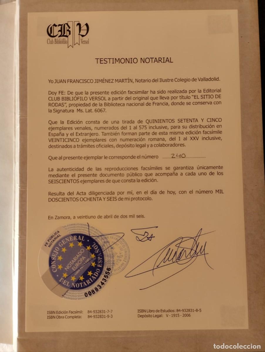Libros antiguos: EL SITIO DE RODAS - Foto 3