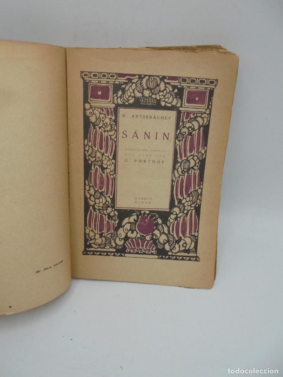 Libros antiguos: SANIN. M. ARTSEBACHEF. 1920. PAGS : 354. - Foto 2