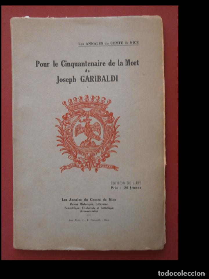 Libros antiguos: Pour le Cinquantenaire de la Mort de Joseph Garibaldi - Foto 1