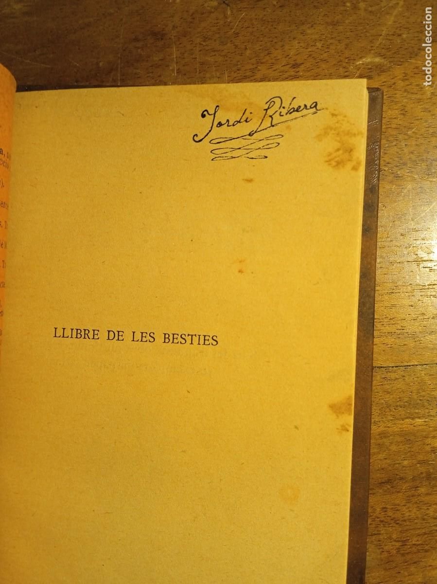 Libros antiguos: Llibre de les Besties 1905 Ram&oacute;n Lull - Foto 4
