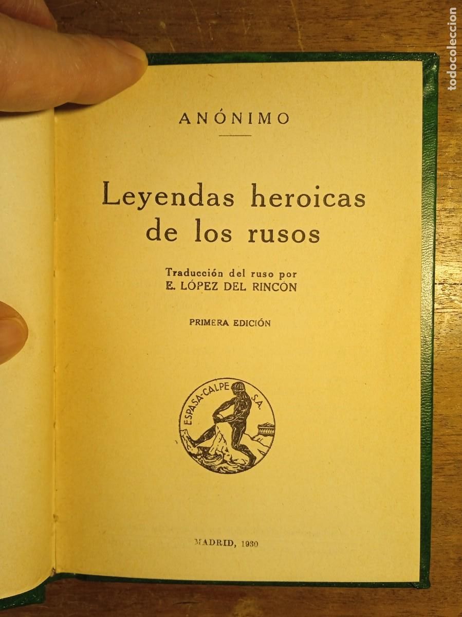 Libros antiguos: Leyendas heroicas de los rusos 1930 - Foto 3
