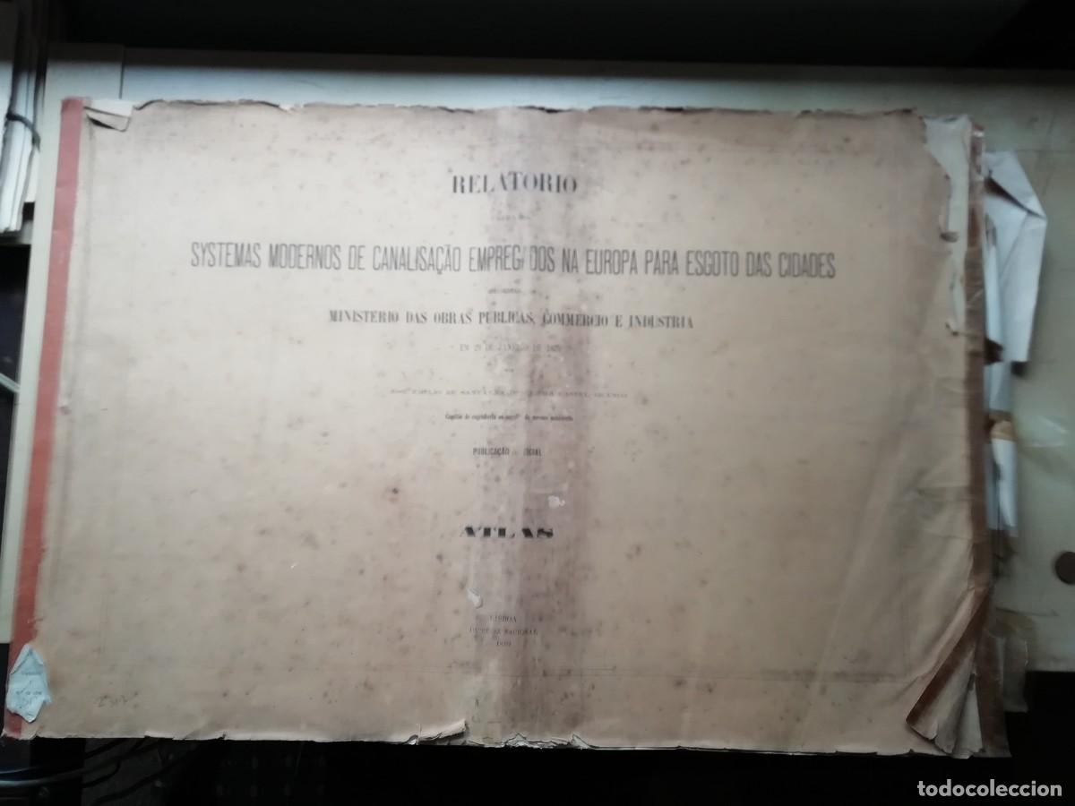 Libros antiguos: 1879 - ATLAS - Informe sobre los modernos sistemas de canalizaci&oacute;n utilizados en Europa
