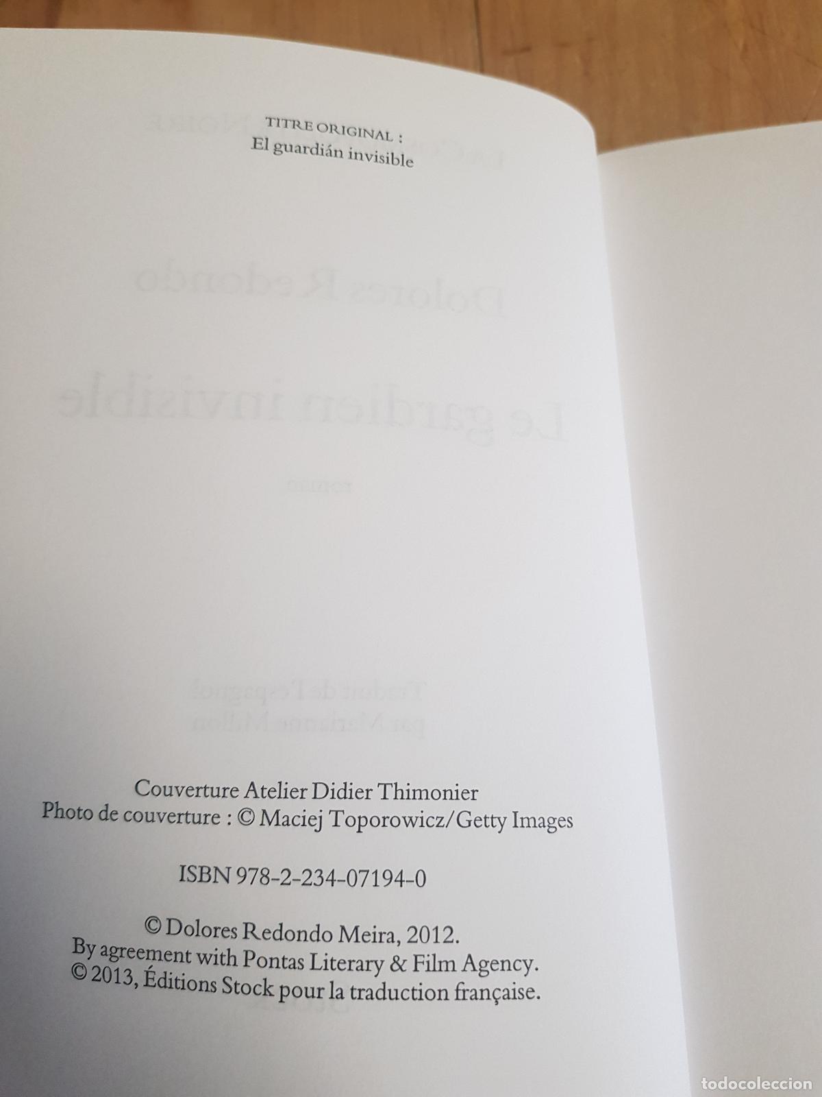 Libros antiguos: Le gardien invisible - Dolores Redondo - Foto 5