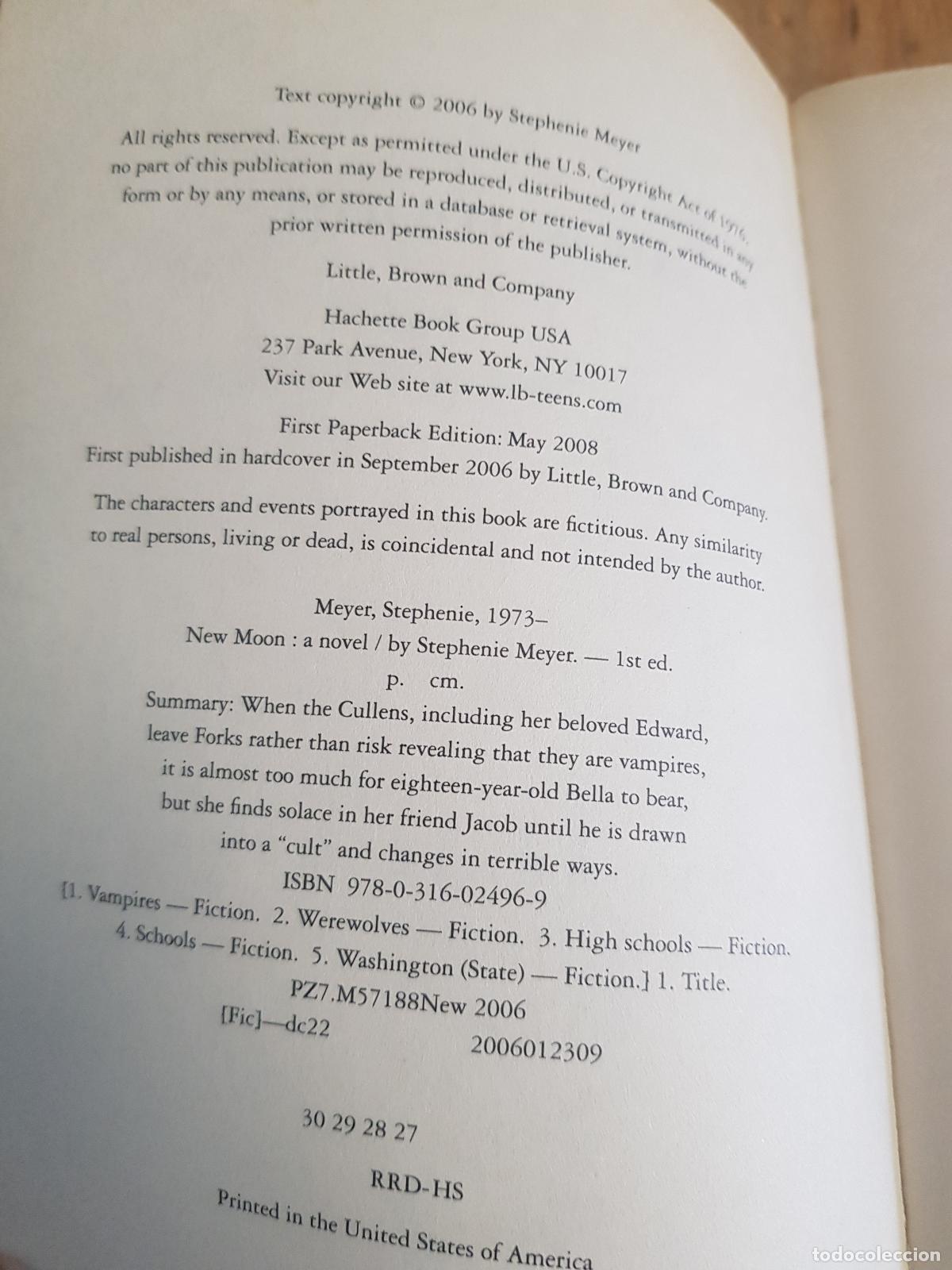 Libros antiguos: New Moon - Stephenie Meyer - Foto 3