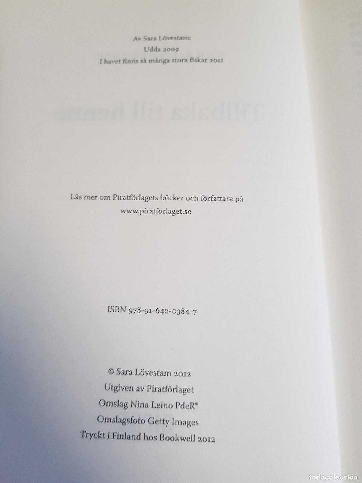 Libros antiguos: Tillbaka till henne - Sara L&ouml;vestam - Foto 4