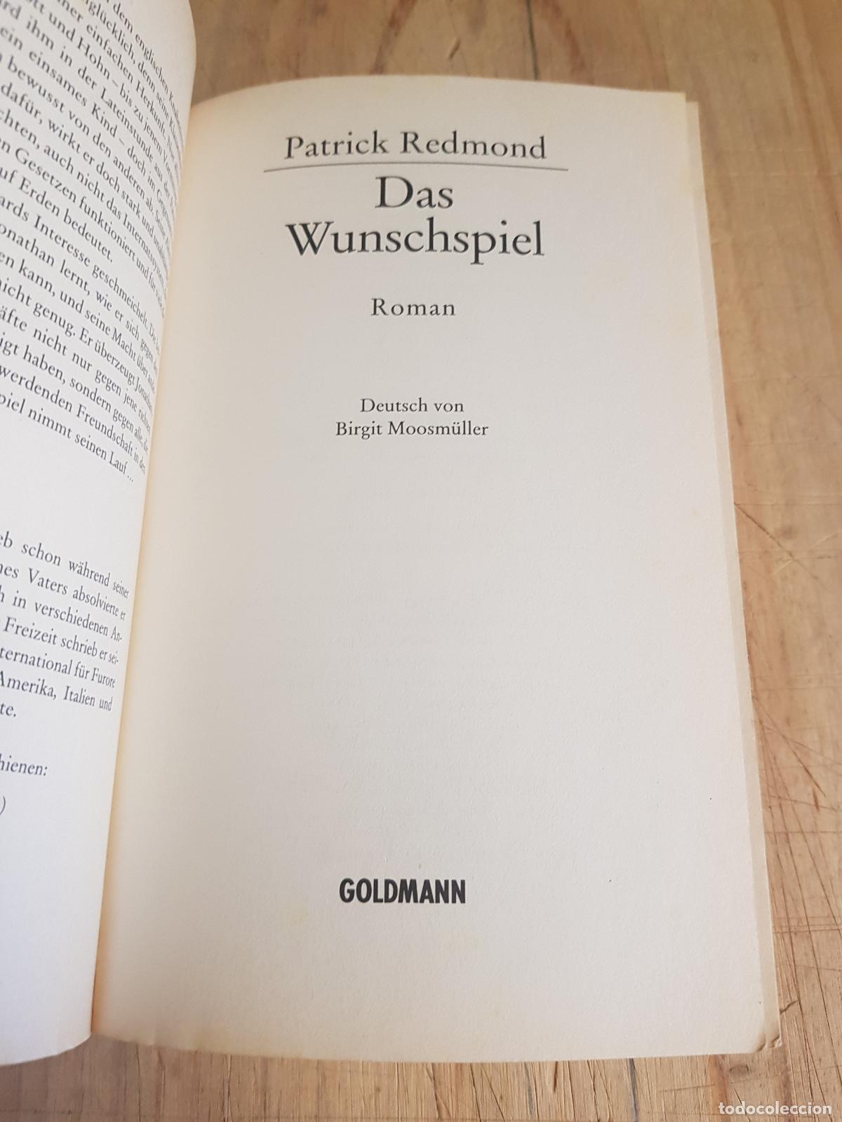 Libros antiguos: Das wunschspiel - Patrick Redmond - Foto 3