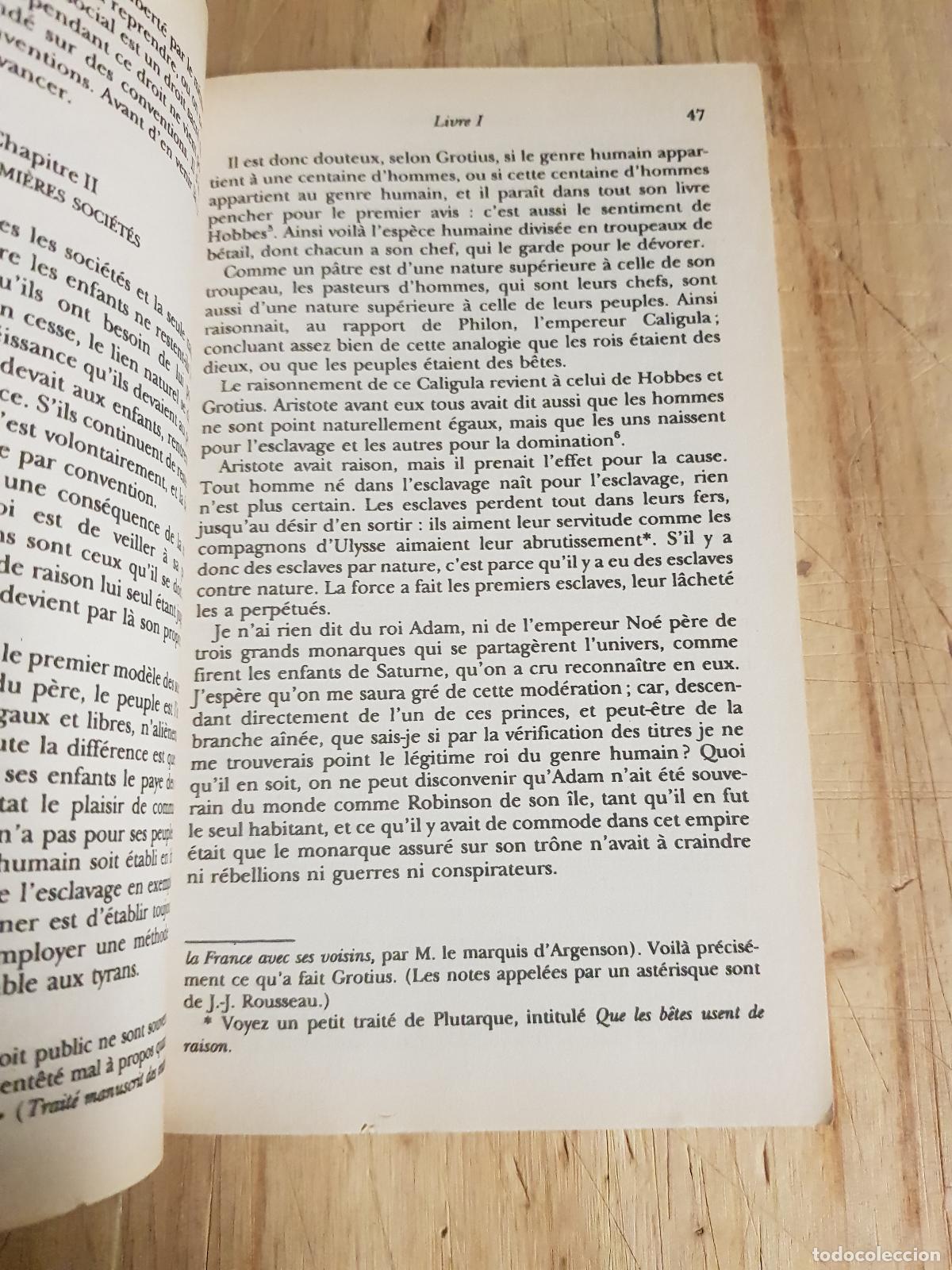 Libros antiguos: Du contrat social - Jean-Jacques Rousseau - Foto 2