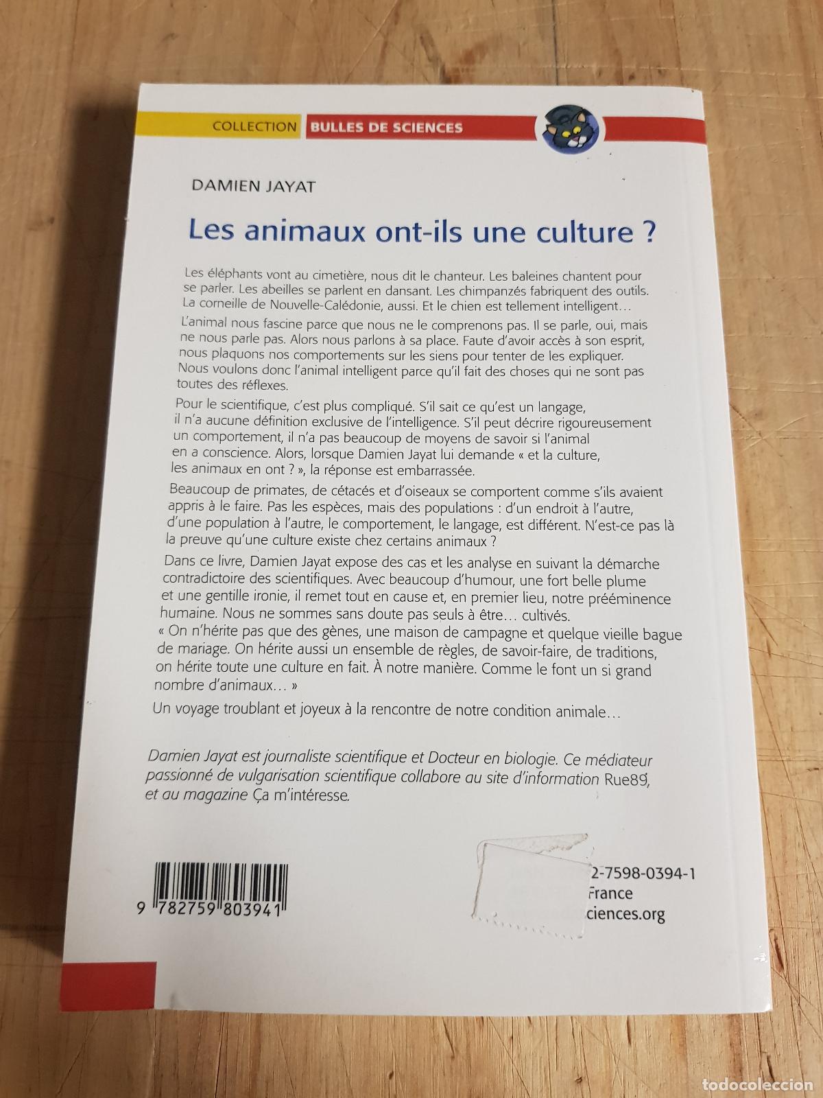 Libros antiguos: Les animaux ont-ils une culture? - Foto 4