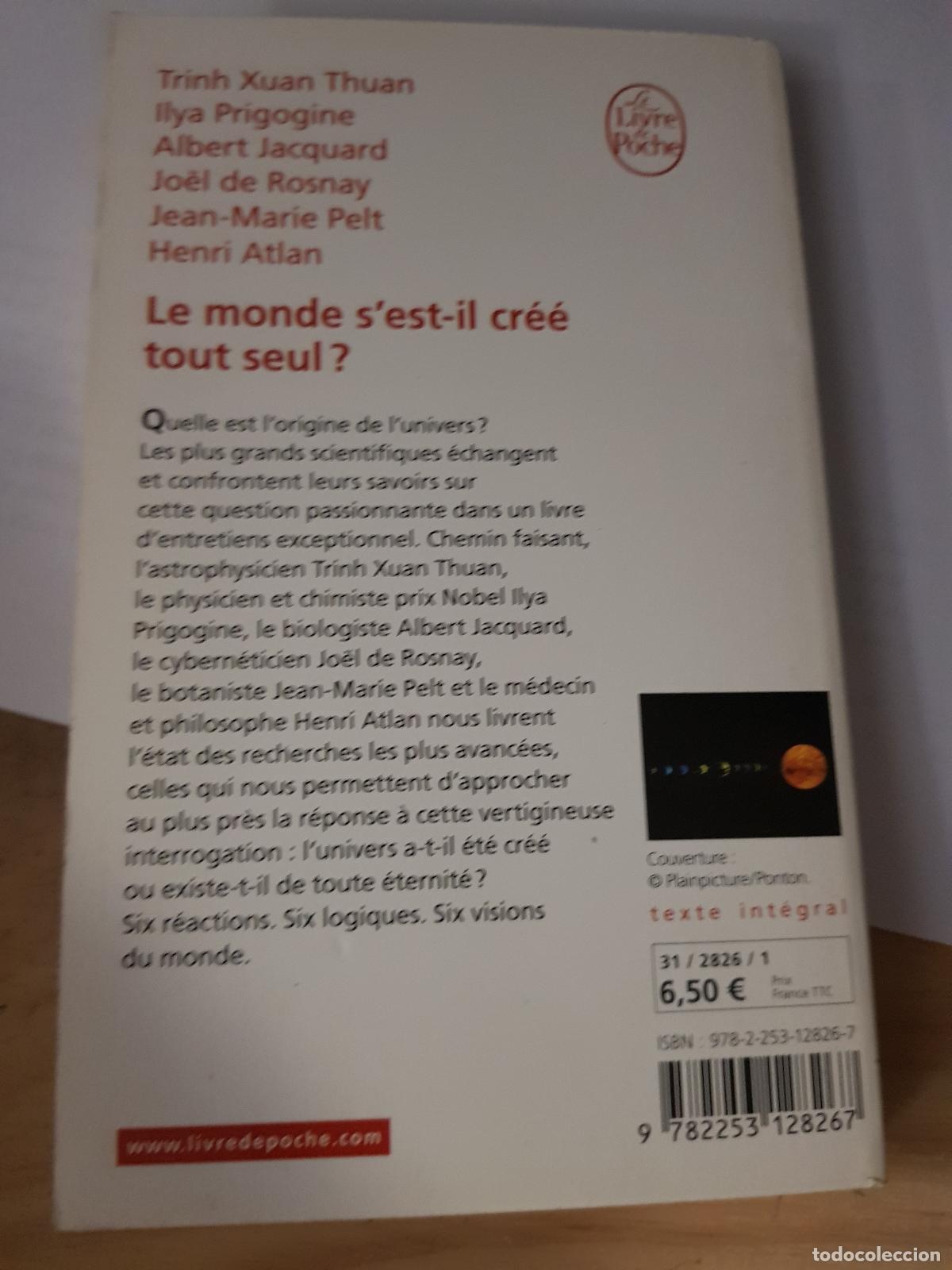 Libros antiguos: Le monde sest-il cr&eacute;&eacute; tout seul? - Foto 2